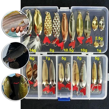 

Seawater Baits Crankbaits Outdoor Equipment Tools Supplies 22pcs Metal