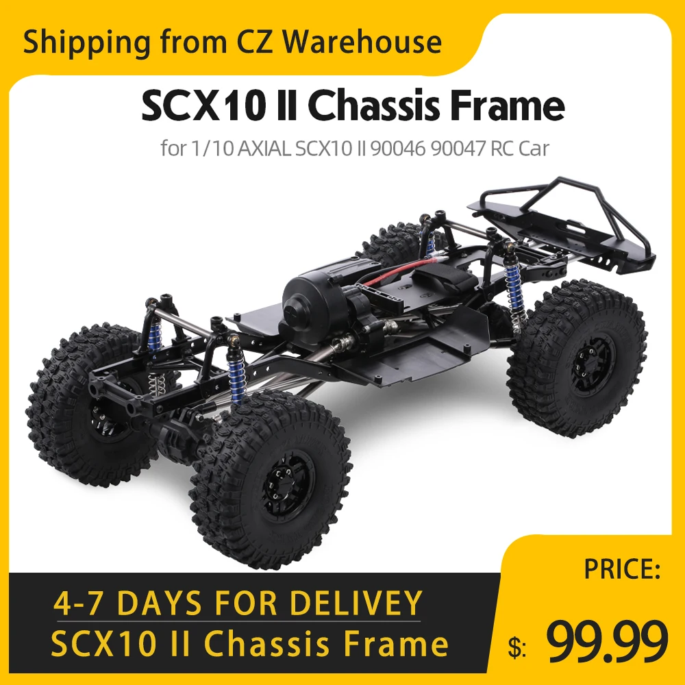 Оригинальная рама шасси с колесной базой 313 мм для 1/10 осевого SCX10 II 90046 90047 RC
