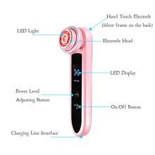 RF&EMS Radio Mesotherapy Electroporation Face Skin Beauty Pen Radio Frequency LED Photon Face Skin Rejuvenation Remover Wrinkle