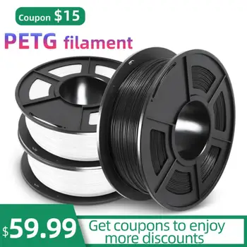 

PETG X3 3d Printer Filament sublimatie sublimation PLA Material With Rohs reach Certificate 100% Tolerance White*2 Black*1