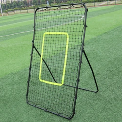 Professional Galvanized Steel Pipe Rebound Soccer Baseball Goal Black Football Baseball Training Rebound Goal 140×90×80CM