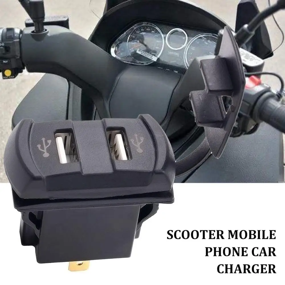 

Motorcycle Modification Mobile Phone Charger Dual Usb Charger With Voltmeter Car 5V 4.2A Waterproof Charger