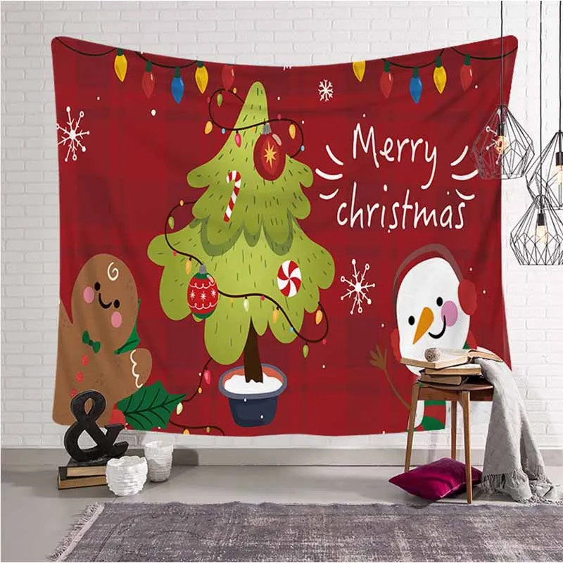 Рождественское украшение, оконный Носок, гобелен, настенный, Рождественский Декор, гобелен, настенные ковры, психоделическая настенная Гобеленовая ткань - Цвет: color 8