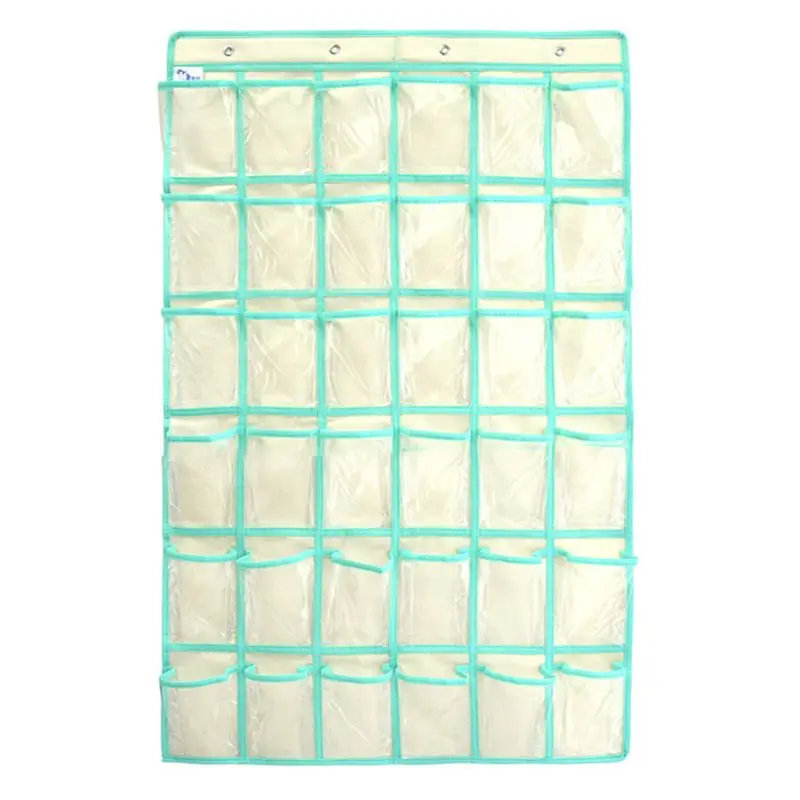 36 Clear Pockets Classroom Pocket Chart For Teacher Cell Phones Holder Door Hanging Calculator Organizer