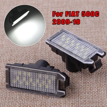 

1 Pair License Plate Light Lamp White For Fiat 500 500C 4.5 x 2 x 2.1 cm