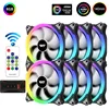 Aigo CS140 140mm Case Fan PC Cooling RGB Fan AURA SYNC 5V/3pin Header with IR Remote Quiet Computer Case CPU Cooler and Radiator ► Photo 1/6