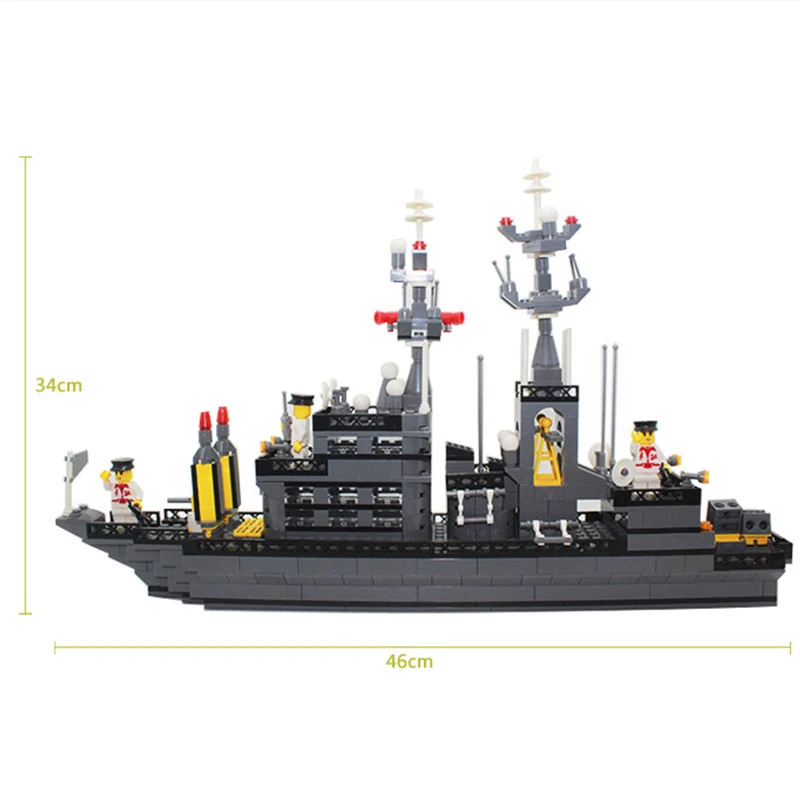 

577pcs Cruiser Building Blocks Playing Gift Box for Enrollment DIY Legoinglys Educating Children Christmas Gifts