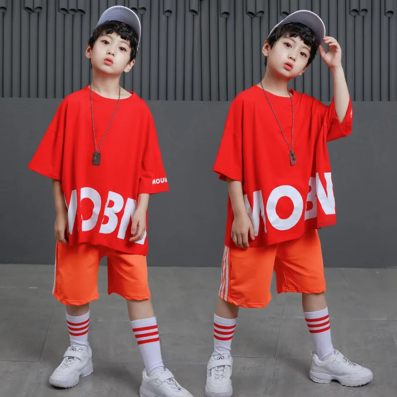 

Mobn Childrenswear | 2018 Spring And Summer New Style Beautiful Hip Hop Short Sleeve Cool Hip Hop Lettered Short Sleeve Men's Su