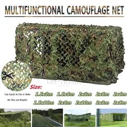 DH 2x3m /3x5m Hunting Military Camouflage Nets Woodland Army training Camo netting Car Covers Tent Shade Camping Sun Shelter