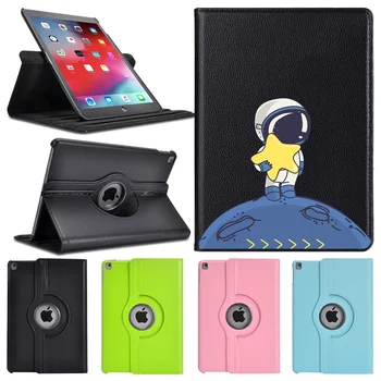 

360° Rotatable Leather Back For iPad Mini 5 Case Cute Astronaut Protective Covers Funda iPad 7th Generation Case Pro 12 9 2020