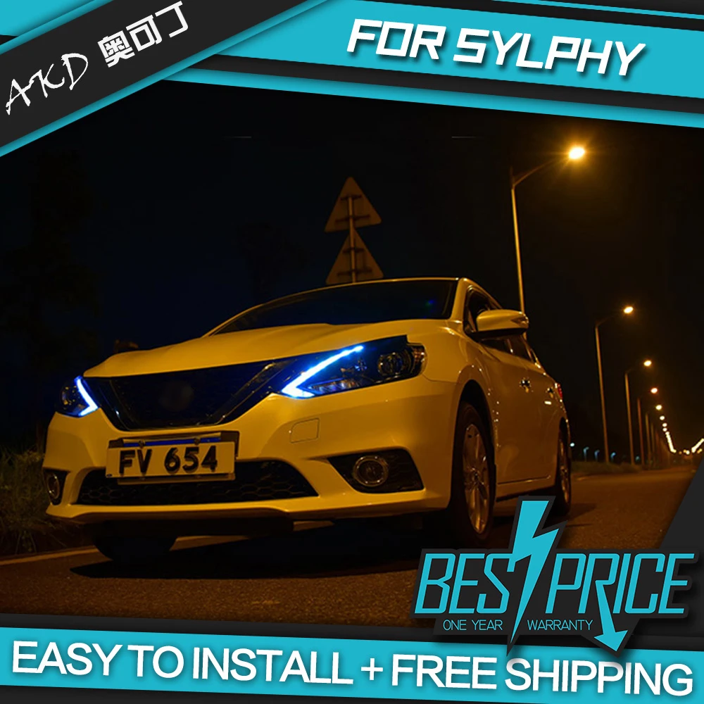 Автомобильный Стайлинг фара чехол для Nissan Sylphy фары- Sentra X-Trail светодиодный задний фонарь светодиодный DRL H7 D2H Hid Ангел глаз Bi Xenon