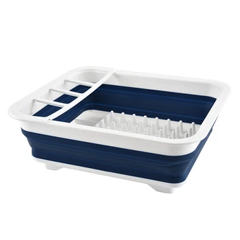 

Folding Drain Bowl Rack Household Multi-Purpose Dish Rack Storage Rack for Kitchen Utensils Drip Bowl Rack