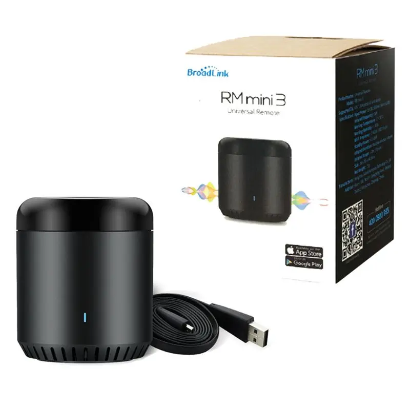 

2019 Newest Broadlink RM Mini3 Black Bean Smart Home Universal Intelligent WiFi/IR/4G Wireless Remote Controller By Smart Phone
