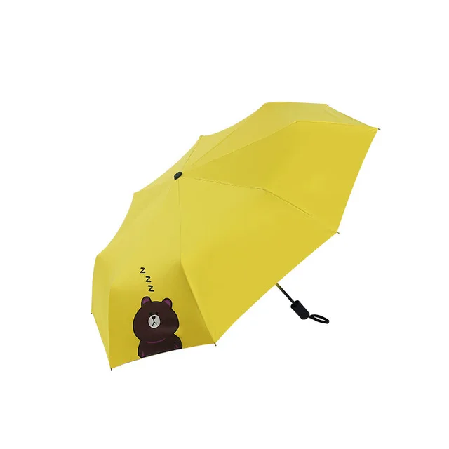 Children's lovely sunshade umbrella，Cartoon Animal Sunscreen Umbrella，Folding Student Umbrella