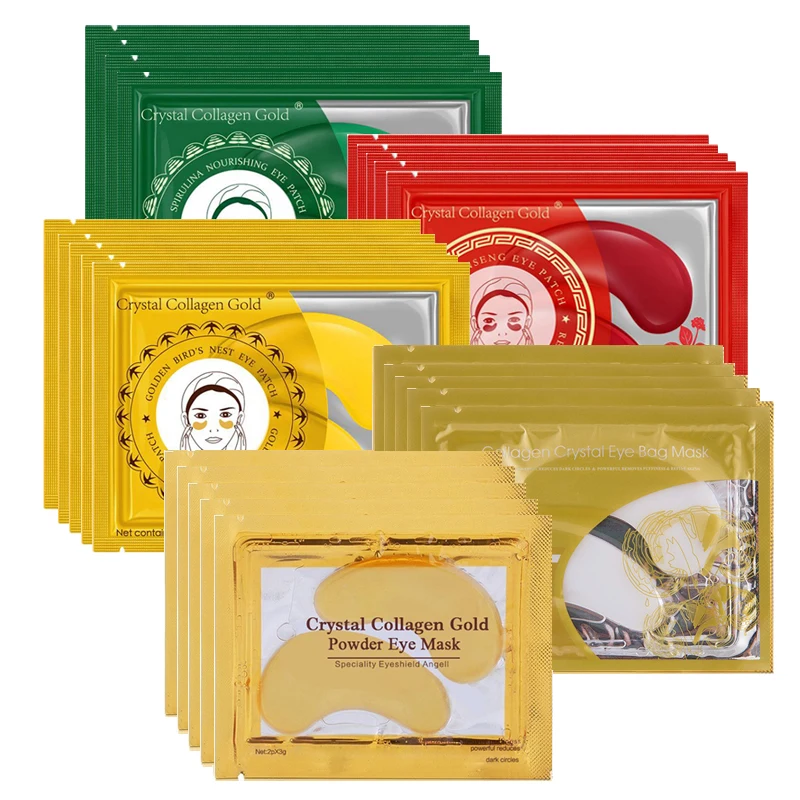 

10/15Pairs Eye Mask Crystal Collagen Eye Patch Hydrogel Mask for Eye Care Anti-Aging Puffiness Dark Circle Remove Sleeping Mask