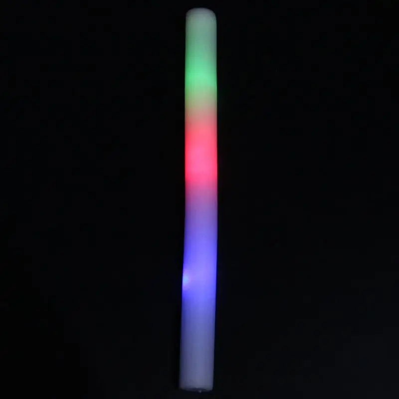 30 Pieces Colorful shiny sponge sticks Luminous Baton LED Foam Stick Chopsticks Rally Party Flashing Glow Batons Light Stick