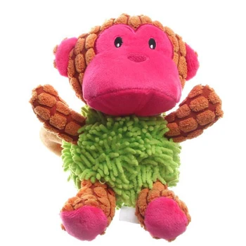 

1pc Plush Squeaky Dog Toys Bite-Resistant Cleaning Teeth Dog Chew Puppy Training Toy For Small Medium Dogs2