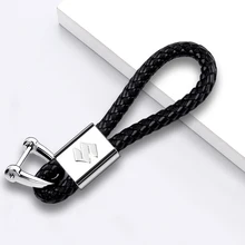 Автомобильный стиль, кожаный металлический автомобильный брелок, брелок для ключей, держатель для Suzuki SWIFT SX4 Alto, мотоциклетный брелок, аксессуары