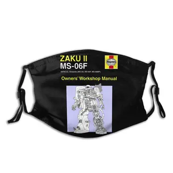 

Mazinger Z Gundam Unisex Reusable Face Mask Anti Haze Dust Mask With Filters Protection Cover Respirator Mouth Muffle