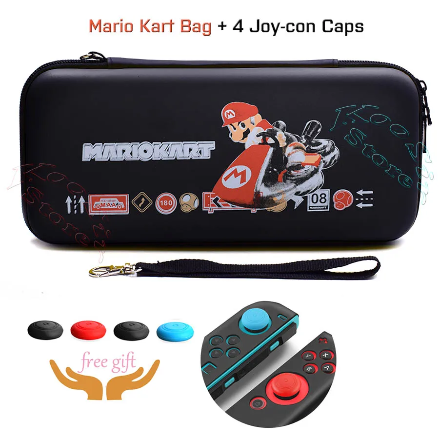 Чехол для консоли переключателя Nintendo ninddo с рисунком пикачуса, Портативная сумка для рук, чехол для переключателя Nitendo, для игровой карты Nintendo doswitch - Цвет: Only Bag Mario Kart