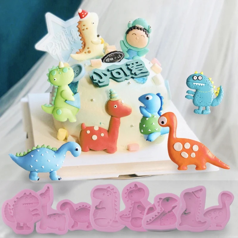 Toyfunny Easter Dinosaur Silicone Cake Tool Holiday Baking Supplies  Chocolate Tool 