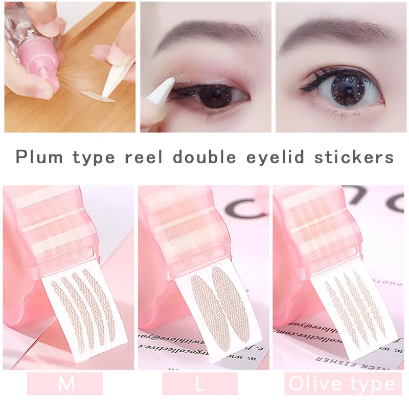 

Eyelid Patch Effective 360pcs Breathable Fiber Double Eyelid Patch Magic Natural Invisible Eyelid Sticker Makeup Tools