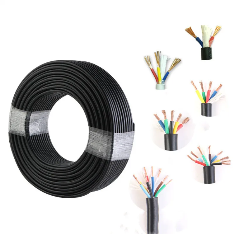 22 AWG 0 3 мм2 RVV 2/3/4/5/6/7/8/10/12/14/16/18 штыри сердечника медный провод проводник