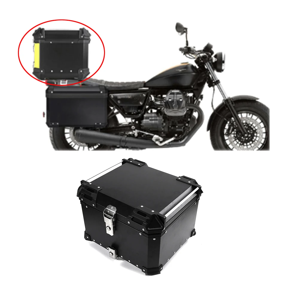 

25/36/45/55/65/80/100L Motorcycle Rear Trunk General Refit Aluminum Alloy Waterproof and Anti-collision Travel