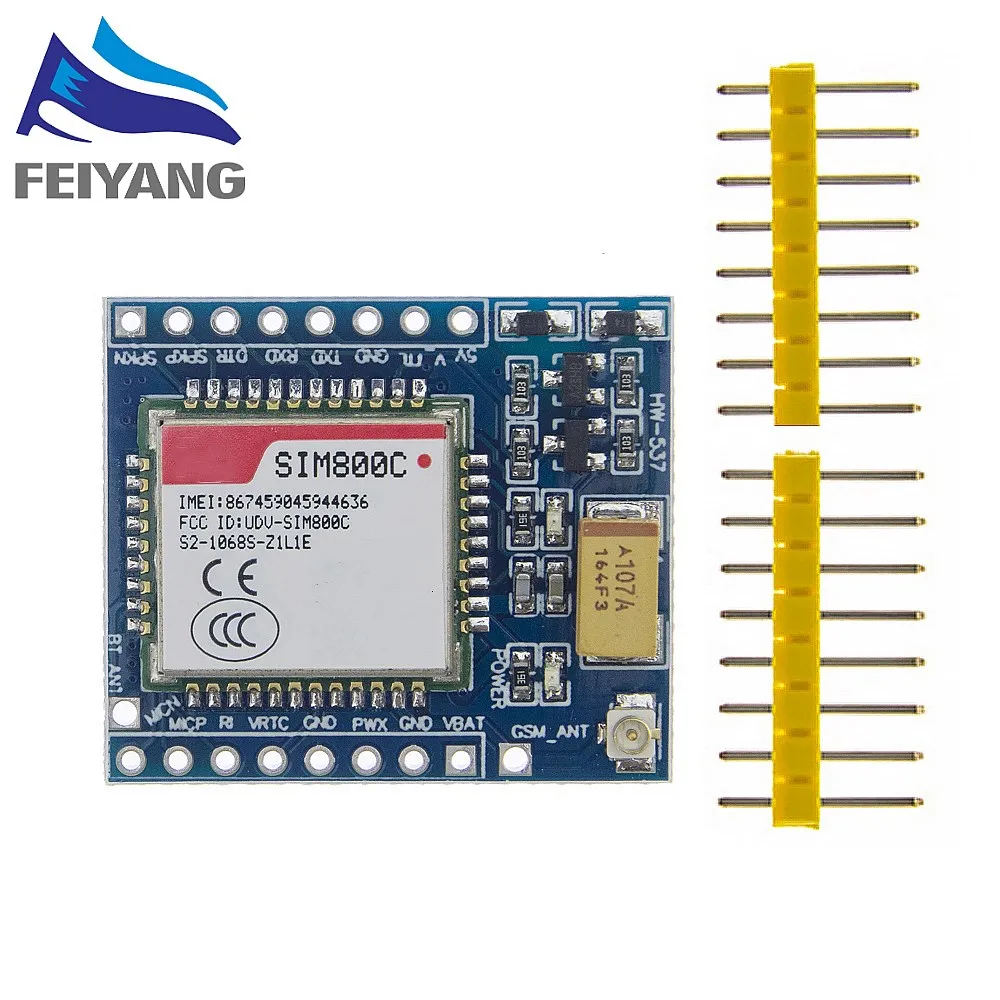 SIM800C GSM/GPRS модуль 5V/3 3 V TTL макетная плата IPEX с Bluetooth и TTS для Arduino STM32 C51|Интегральные