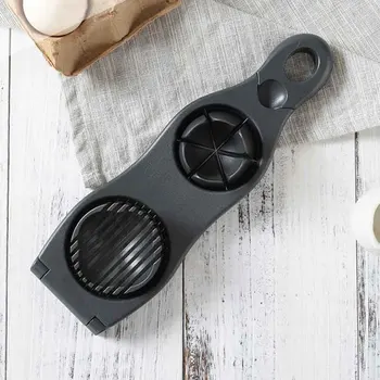 

2 In 1 Egg Cutter Camping Stainless Steel Rustproof Cooking Tools For Kitchen Safe Press Type Home Restaurant Dual Head