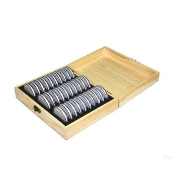

New 30pc Commemorative Coin Cover Protector Holder Storage Box for 20mm/25mm/30mm/35mm/40mm