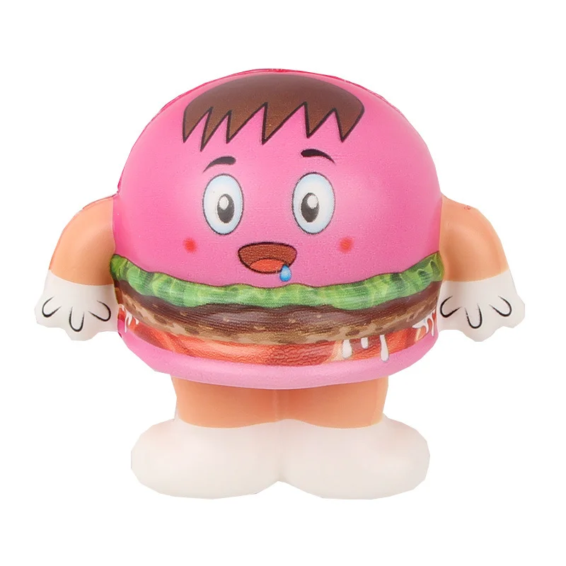 VLAMPO 1 шт. Kawaii Burger Simulation Squishy медленно поднимающаяся мягкая декомпрессионная игрушка для снятия стресса Забавный подарок для маленького ребенка игрушка