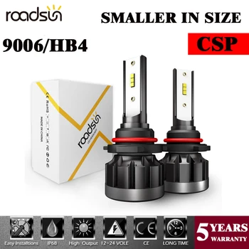 

Fast Delivery 2PCS/Set Car CSP Mini Headlight Lamp 9006 40W 8000LM LED Bulbs Headlamps Kit 9006 HB4 6000k Light 12V High Power