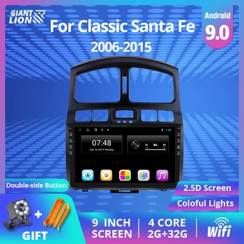 2Din Android Car Multimedia Player For Hyundai Classic Santa Fe 2006 2009-2015 GPS Navigation Car Audio Stereo Radio No 2DIN DVD 7inch car dvd for chery qq 2014 car dvd gps player car stereo navigation radio audio bluetooth