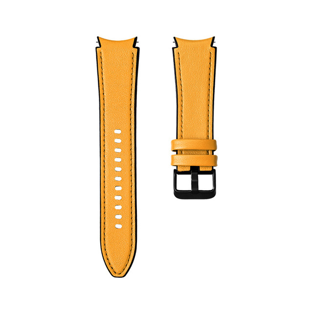 Silicone Curved end Strap For Samsung Galaxy Watch 4 Classic 46mm 42mm/Galaxy Watch4 44mm 40mm Replacement Wrist Band