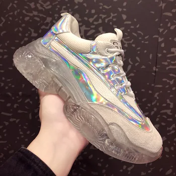 

Laser Torre Shoe Woman 2020 New Glamorous Crystal Thick Bottom ins Tide Intelligence Smoked Shoe Net Red Jelly Shoe Woman