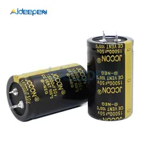 С алюминиевой крышкой, 50В 15000 мкФ 30*50 мм Алюминий электролитический конденсатор с алюминиевой крышкой, 15000μF с алюминиевой крышкой, 50В 30x50 мм