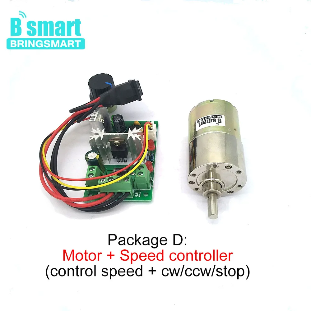 Bringsmart 37GB520 DC 12 вольт мотор 24V редуктор Мини ed с высоким крутящим моментом