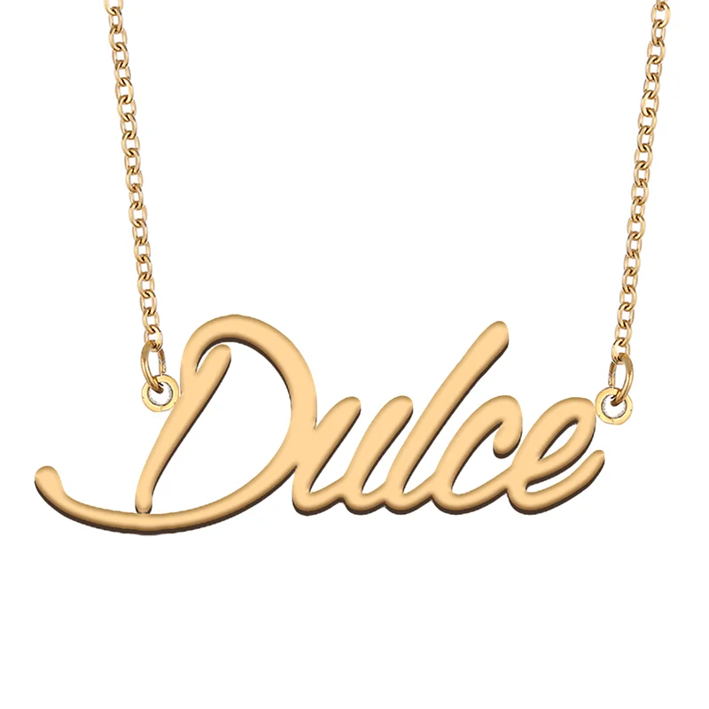 

Necklace with Name Dulce for His Her Family Member Best Friend Birthday Gifts on Christmas Mother Day Valentine's Day