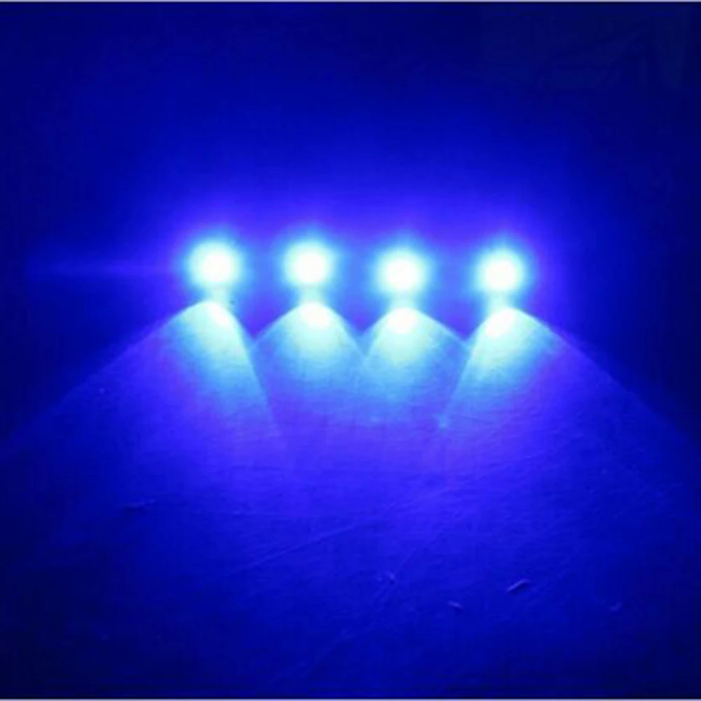 Светодиодные лодочные фонари 4x синий водонепроницаемый Outrigger распределитель транца под водой Тролль лампы
