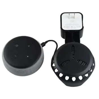

Stable Wall Mount Power Holder Bracket Rack for Amazon Echo Dot 3 Smart Speaker
