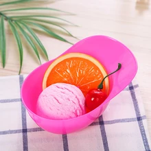 Горячая распродажа 1 шт Новая высококачественная многоразовая чаша для мороженого прекрасный подарок детям любовь кухонный инструмент для мороженого аксессуары