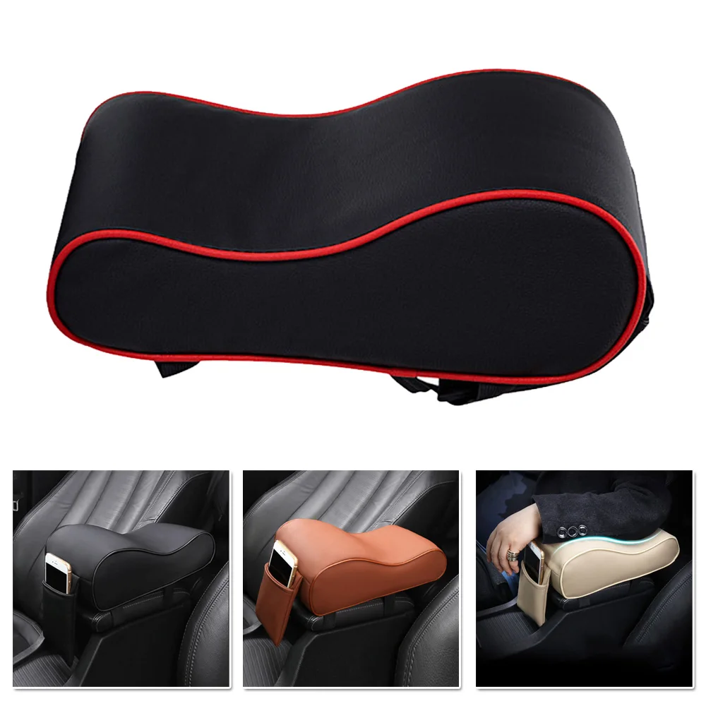 

Car Interior PU leather + Memory foam Center Console Box Armrest Pad Cushion For Honda Accord Civic C-RV Toyota Camry Corolla