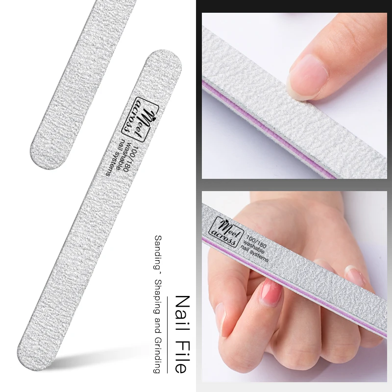 

MEET ACROSS Nail File Nail Art Tool Sanding Buffer Block Pedicure Manicure Buffing Polish Beauty Tools Professional Nail Files