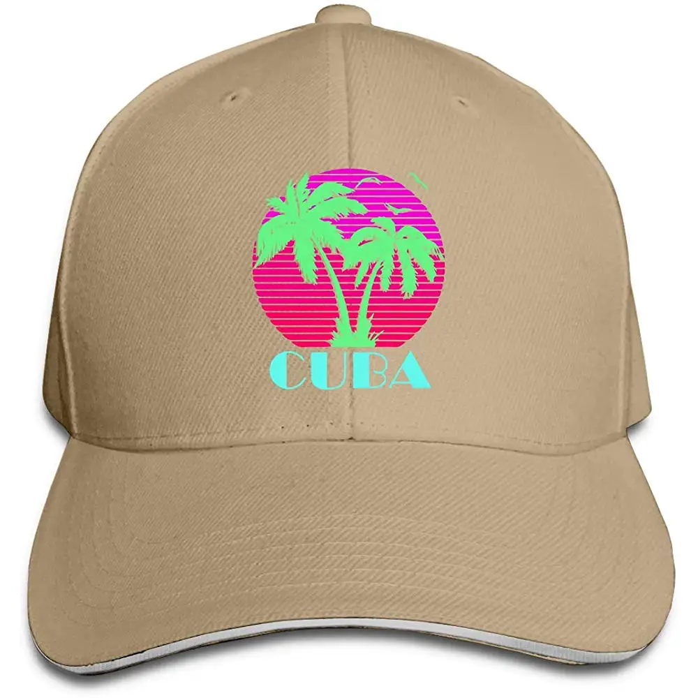 Мужские Wo мужские s Куба Пальма закат Гольф шляпа бейсбольная Кепка
