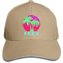 Мужские Wo мужские s Куба Пальма закат Гольф шляпа бейсбольная Кепка