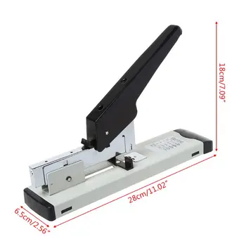 

Heavy Duty Metal Adjustable Stapler Paper Bookbinding 100 Sheet Capacity School Office Supplies