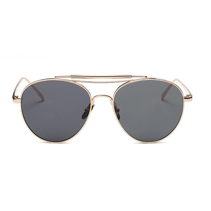 03 Мужские модные дизайнерские солнцезащитные очки, женские очки пилота, металлическая оправа, зеркальные, защита UV400, плоский верх, пилот, Oculos De Sol - Цвет линз: 03