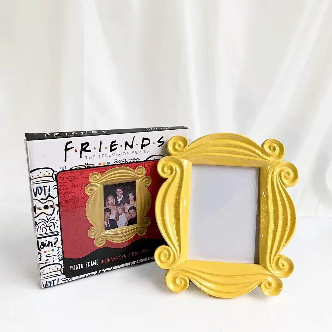 BLANCHE Cadre Photo de série télévisée Friends, cadre de porte en jaune,  fait à la main, décoration de colle - Cdiscount Maison