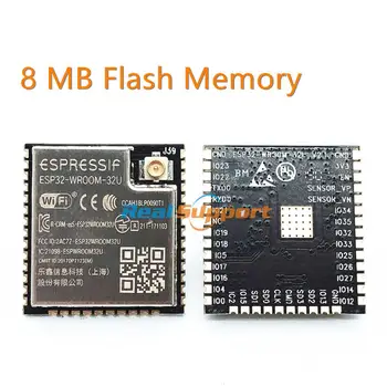 

ESP32-WROOM-32U 8MB Flash Memory Wi-Fi+BT+BLE ESP32 Module IPEX antenna connector Espressif Original